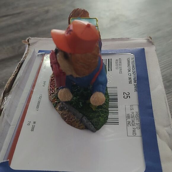 Danbury Mint Shih Tzu Perpetual Calendar September Dog Figure School Days - Picture 3 of 6